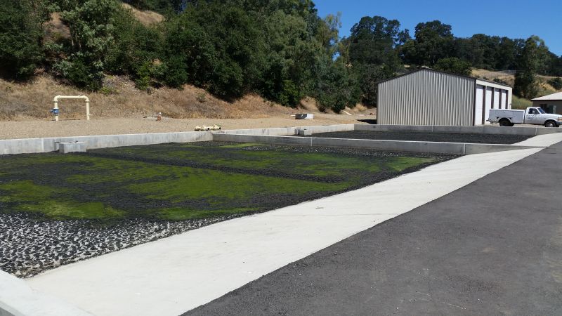 Completed Sludge Drying Beds